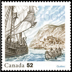 canada stamp 2269i founding of quebec city 52 2008