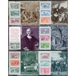 us stamp postage issues 2624 9 the voyages of columbus 1992