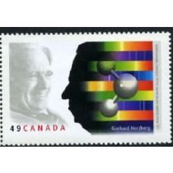 canada stamp 2061 dr gerhard herzberg 1971 laureate and molecular structures 49 2004