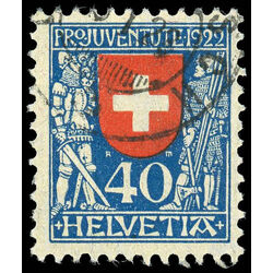 switzerland stamp b24 helvetia switzerland 40 1922