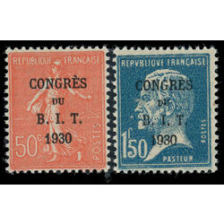 france stamp 256 7 international labor bureau 48th congress paris 1930