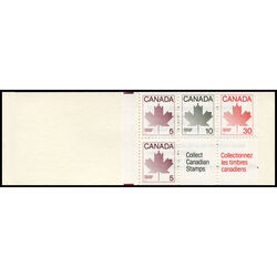 canada stamp bk booklets bk82 maple leaf 1982