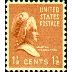 us stamp postage issues 805 martha washington 1 1938