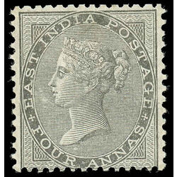 india stamp 16 queen victoria diadem includes maltese crosses 1855