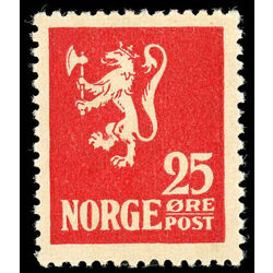 norway stamp 102 lion rampant 1924