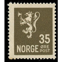 norway stamp 123 lion rampant 1927