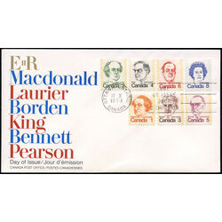 canada stamp 586 93 fdc caricature definitives 1973