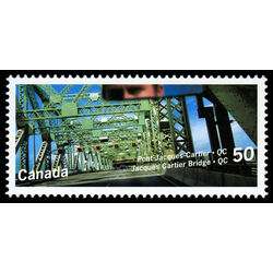 canada stamp 2100 jacques cartier bridge qc 50 2005