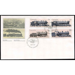 canada stamp 1071 4 fdc canadian locomotives 1906 1925 3 1985