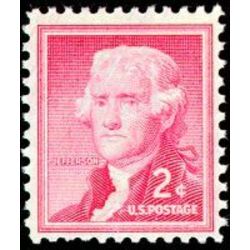 us stamp 1033 thomas jefferson 2 1954