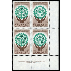 canada stamp 395 resources for tomorrow 5 1961 PB LR %231