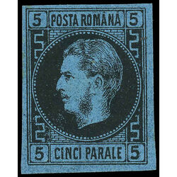 romania stamp 30 prince carol 1866