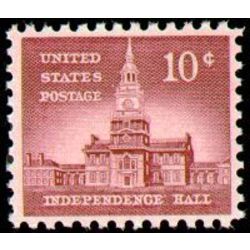 us stamp 1044 independance hall 10 1954