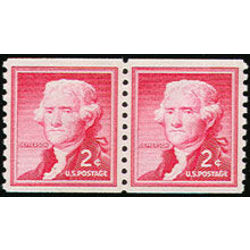 us stamp postage issues 1055pa jefferson 4 1954