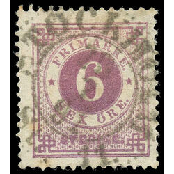 sweden stamp 44 numeral of value 1888