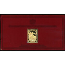 canadian postage stamp jacques cartier reproduced in silver and 24 karat gold 1