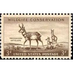 us stamp 1078 pronghorn antelope 3 1956