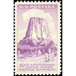 us stamp 1084 devil s tower monument 3 1956