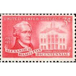 us stamp 1086 alexander hamilton 3 1957