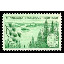 us stamp 1106 minnesota statehood 3 1958