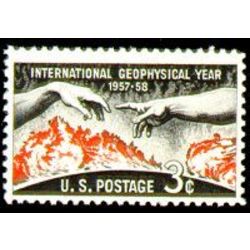 us stamp 1107 geophysical year 3 1958