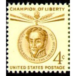 us stamp 1110 simon bolivar 4 1958