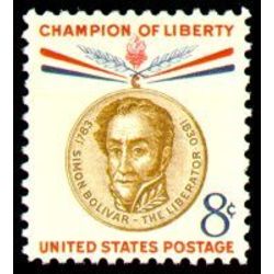 us stamp 1111 simon bolivar 8 1958