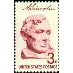 us stamp postage issues 1114 bust of lincoln 3 1958