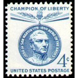 us stamp 1125 jose de san martin 4 1959