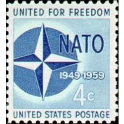 us stamp 1127 nato 4 1959