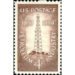 us stamp postage issues 1134 petroleum industry 4 1959