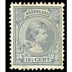 netherlands stamp 44 princess wilhelmina 12 1894