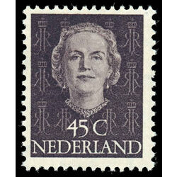 netherlands stamp 326 queen juliana 45 1950