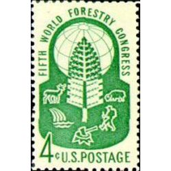 us stamp postage issues 1156 world forestry congress 4 1960