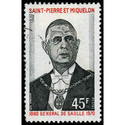 st pierre and miquelon stamp 418 president of gaulles 1970 1971