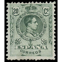 spain stamp 301 king alfonso xiii 1909