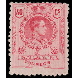 spain stamp 304 king alfonso xiii 1909