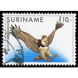 surinam stamp 729 harpy eagle 1985