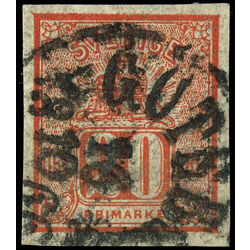 sweden stamp 16 lion and coat of arms 1866