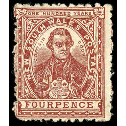 n s w stamp 79 captain cook 1888