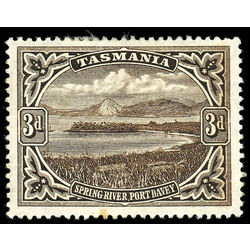 tasmania stamp 90 spring river port davey 1899