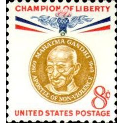 us stamp 1175 gandhi 8 1961