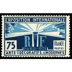 france stamp 225 light and liberty allegory 75 1925