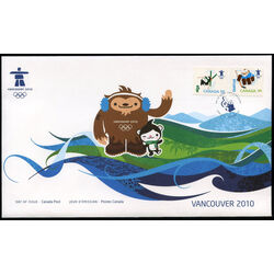 canada stamp 2311 13 fdc olympic emblems and mascots 2009