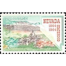 us stamp 1248 nevada statehood 5 1964