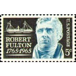 us stamp postage issues 1270 robert fulton 5 1965