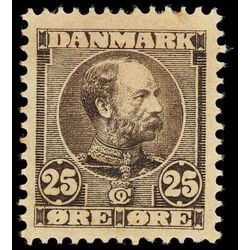 denmark stamp 67 king christian ix 1905