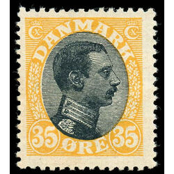 denmark stamp 114 king christian x 1913