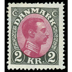 denmark stamp 129 king christian x 1925