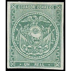 ecuador stamp 5 coat of arms 1865